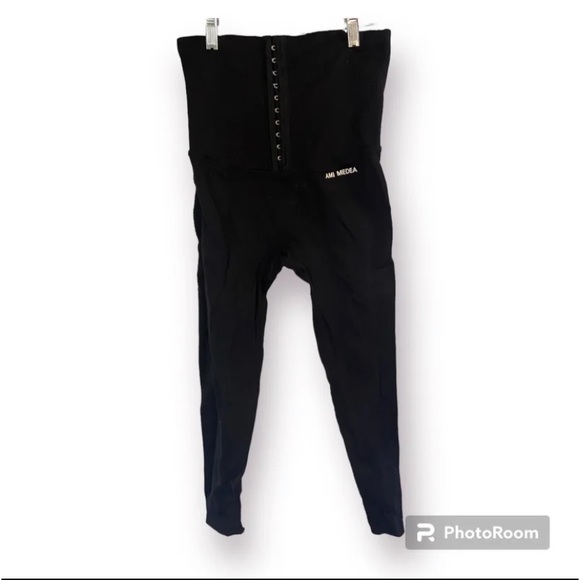 Ami Medea black high waist yoga workout legging pants medium Exercise - Picture 1 of 6